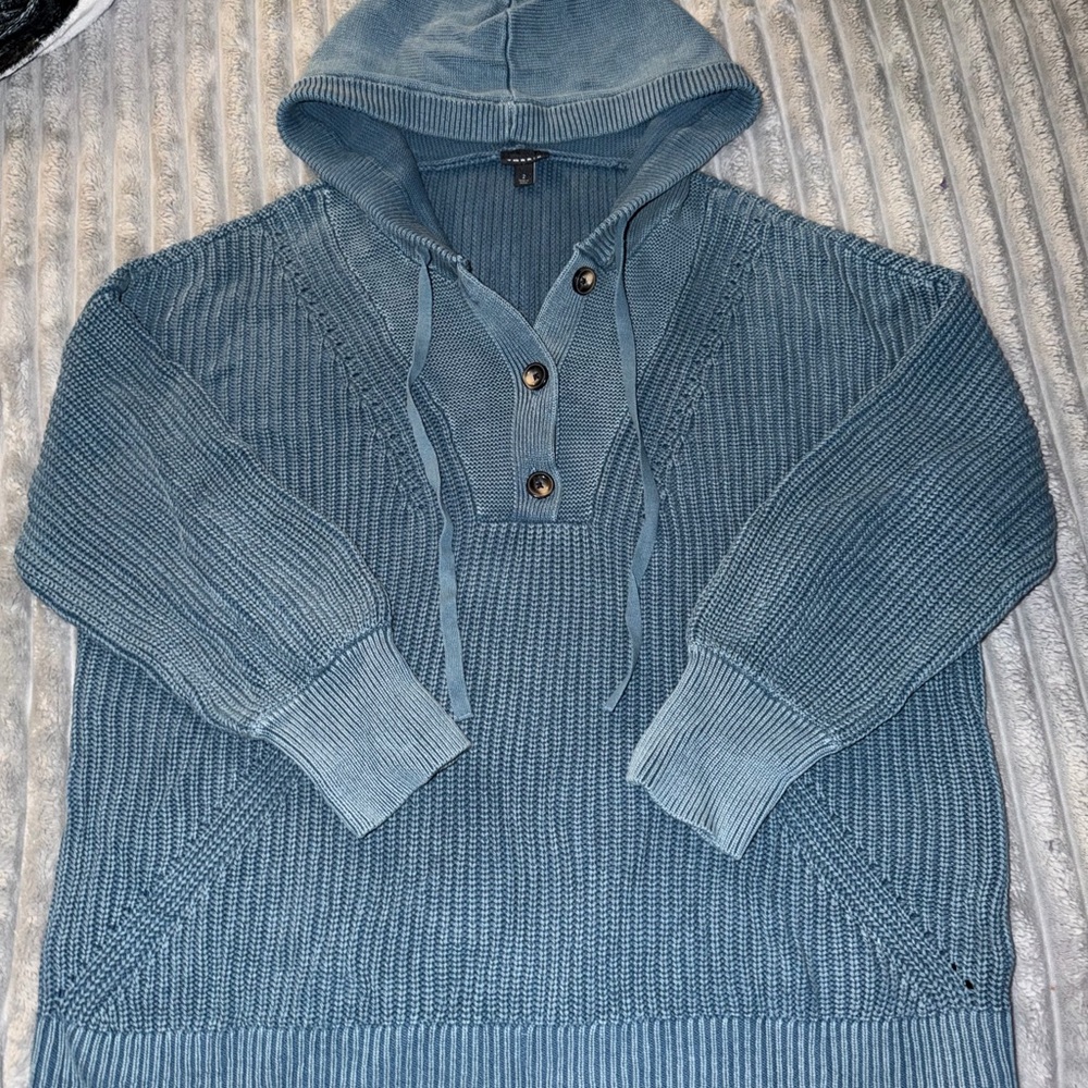 Torrid Teal Hooded Sweater